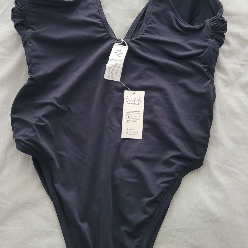 Cupshe one piece swimsuit suit with sheer trim - Picture 7 of 7